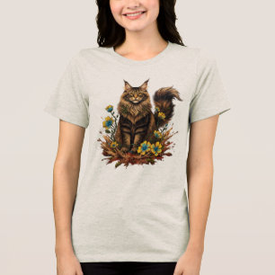 Camiseta Triblenda Majestic Maine Coon Nature Art
