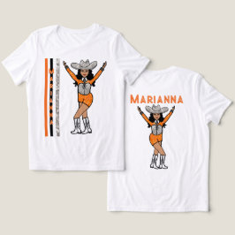 Camiseta Triblenda Majorette/ Dancer Naranja Plata Occidental #2