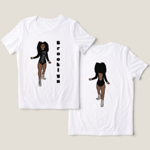 Camiseta Triblenda Majorette/ Dancer Tee Tigre de plata negro A