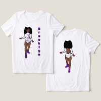 Majorette/ Dancer Tee Tigre morado blanco A