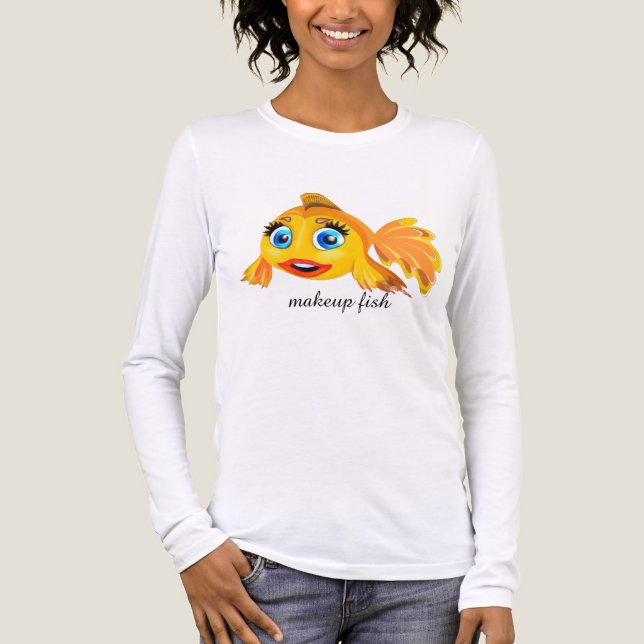 CAMISETA TRIBLENDA MAKEUP FISH T SHIRT (Anverso)