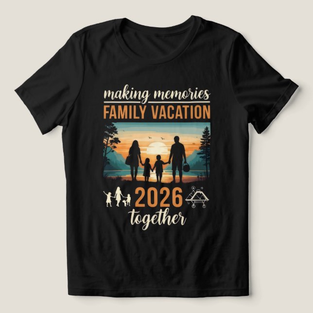 Camiseta Triblenda Making Memories Family Vacation 2026 Together T-Sh (Diseño delantero )