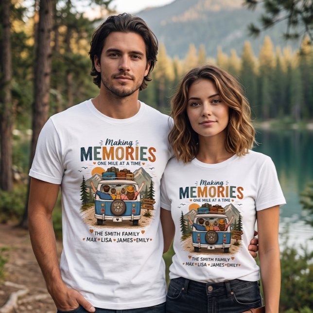 Camiseta Triblenda Making Memories One Mile at a Time | Custom Family (Subido por el creador)