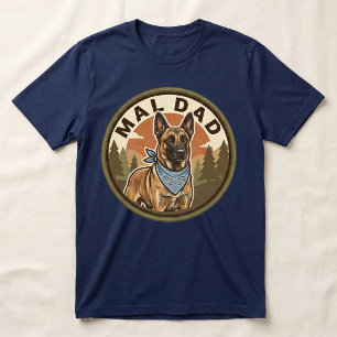 Camiseta Triblenda Mal Dad Tee   Regalo de Maligator de Pastor Belga 
