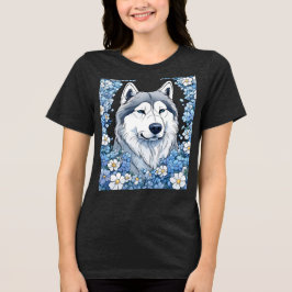 Camiseta Triblenda Malamute De Alaska Rodeado De Olvidantes