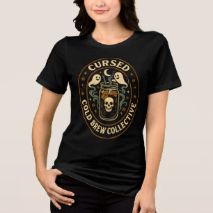 Camiseta Triblenda Maldito café fantasma colectivo Frío Halloween