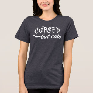 Camiseta Triblenda Maldito Pero Adorable - Halloween