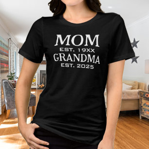 Camiseta Triblenda Mamá Ascendida A La Abuela 2025 Est