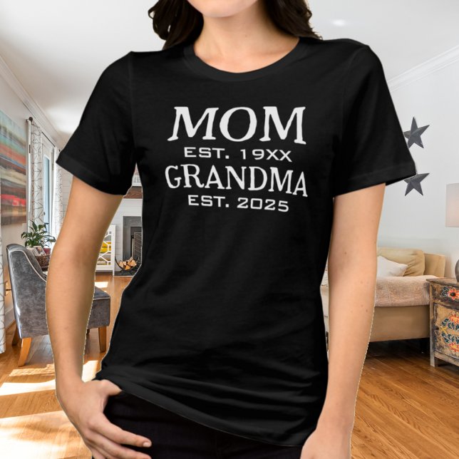 Camiseta Triblenda Mamá Ascendida A La Abuela 2025 Est (Subido por el creador)