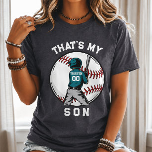 Camiseta Triblenda Mamá de béisbol hijo deportes personalizado niño n