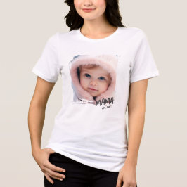Camiseta Triblenda Mama de Foto Personalizada Establecida