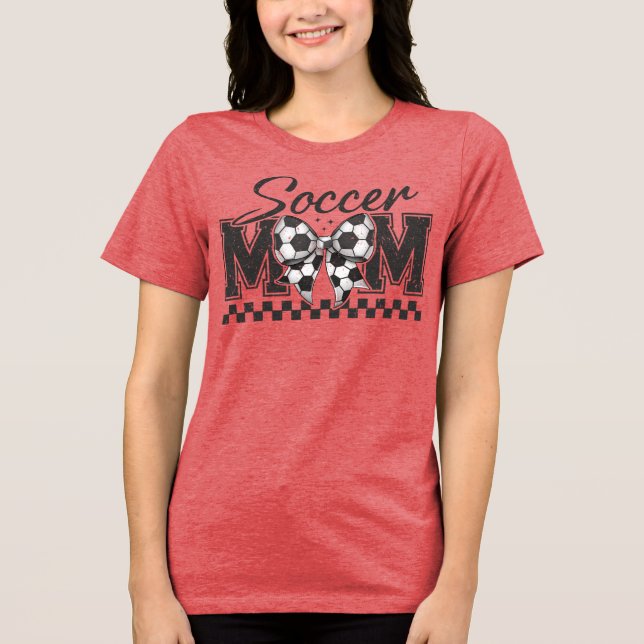Camiseta Triblenda Mamá de fútbol (Anverso)