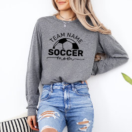 Camiseta Triblenda Mamá de Fútbol Americano Equipo Personalizado Gris