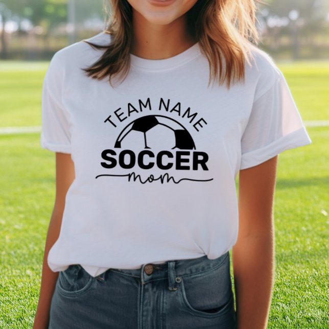 Camiseta Triblenda Mamá de fútbol negra y blanca personalizada (Subido por el creador)