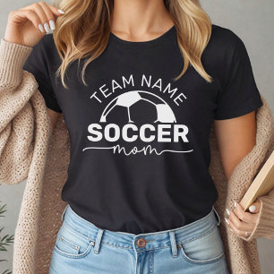 Camiseta Triblenda Mamá de fútbol negro personalizada