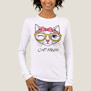 Camiseta Triblenda Mamá de gatos de mujeres