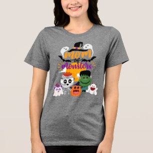 Camiseta Triblenda Mamá de Halloween de Monsters T-Shirt