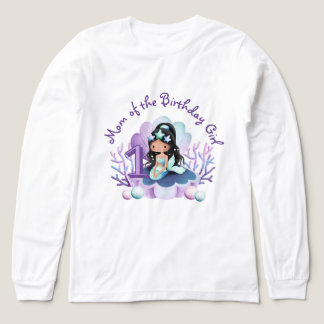 Camiseta Triblenda Mamá de la Cumpleañera Sirenita