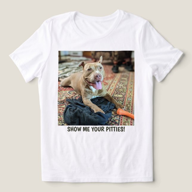 Camiseta Triblenda Mamá de Pit Bull Divertida  (Diseño delantero )