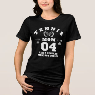 Camiseta Triblenda Mamá de tenis divertido deportes establecida en 20