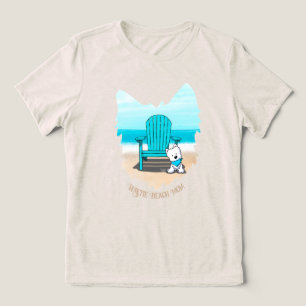 Camiseta Triblenda Mamá de Westie en la playa