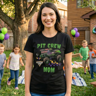 Camiseta Triblenda Mamá del equipo de pits de Grave Digger de Monster