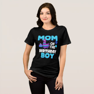 Camiseta Triblenda Mamá Del Niño De Cumpleaños Llama A Mamá Y Familia