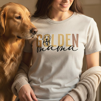 Camiseta Triblenda Mamá Dorada | Regalo para Mamá de Golden Retriever