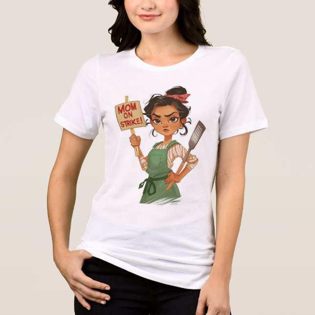 Camiseta Triblenda Mamá En Huelga (Anverso)