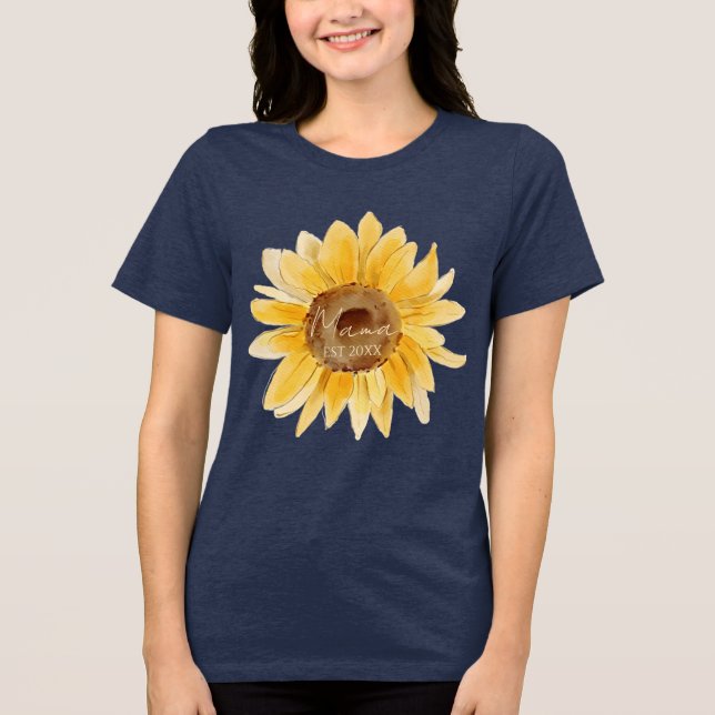 Camiseta Triblenda Mama Est Girasol Bonito (Anverso)