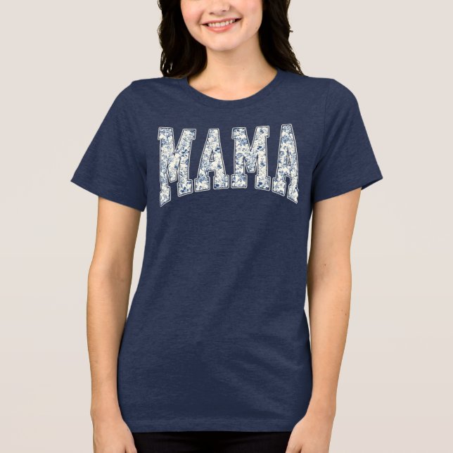 Camiseta Triblenda Mamá Floral (Anverso)