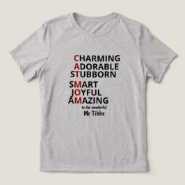 Camiseta Triblenda Mamá Gato Personalizada Amante de Gatos 