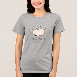 Camiseta Triblenda Mamá linda para ser calabaza pequeña