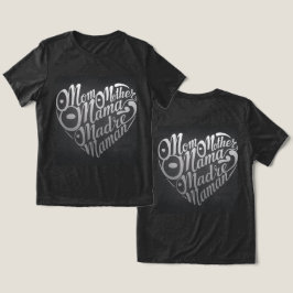 Camiseta Triblenda Mamá madre mami Carbón negro