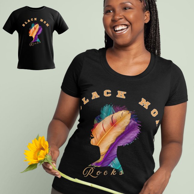 Camiseta Triblenda Mamá negra roza el día de la madre (Subido por el creador)