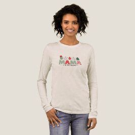 Camiseta Triblenda Mama of the Season Christmas Trees Long Sleeve T-S