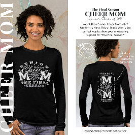 Camiseta Triblenda Mamá Personalizada de Cheer Senior 2027 Mujer