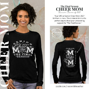 Camiseta Triblenda Mamá Personalizada de Cheer Senior 2027 Mujer