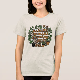 Camiseta Triblenda Mamá Planta Retro SVG Estética