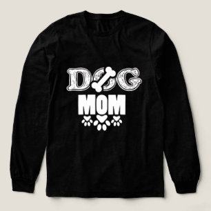 Camiseta Triblenda mamá-siempre-retro-badge-lindo-perro-amante-regalo