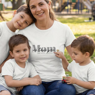 Camiseta Triblenda Mamá Te Amamos Letra Negra