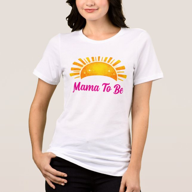 Camiseta Triblenda Mama To Be Dreamy Pink And Gold (Anverso)