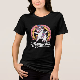 Camiseta Triblenda Mamacorn y bebé - regalo del Día de la Madre de Un