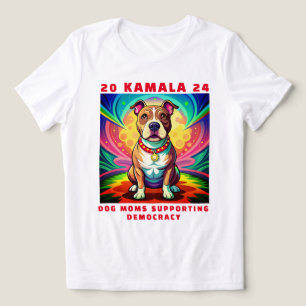 Camiseta Triblenda Mamás de perro por la camiseta de Kamala 2024