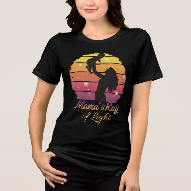 Camiseta Triblenda Mama's Ray of Light Sunset Silhouette (Anverso)
