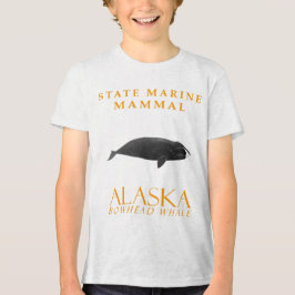 Camiseta Triblenda Mamífero marino del territorio de Alaska, ballena 