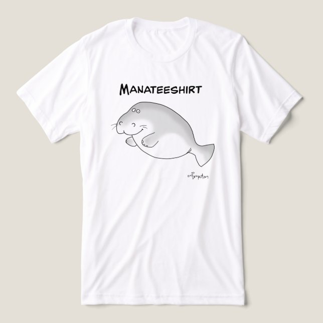 Camiseta Triblenda MANATEESHIRT por Sandra Boynton (Diseño delantero )
