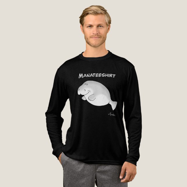 Camiseta Triblenda MANATEESHIRT por Sandra Boynton T-Shirt (Anverso Completo)