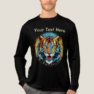 Camiseta Triblenda Manchas de pintura de colores de arcoíris de cabez