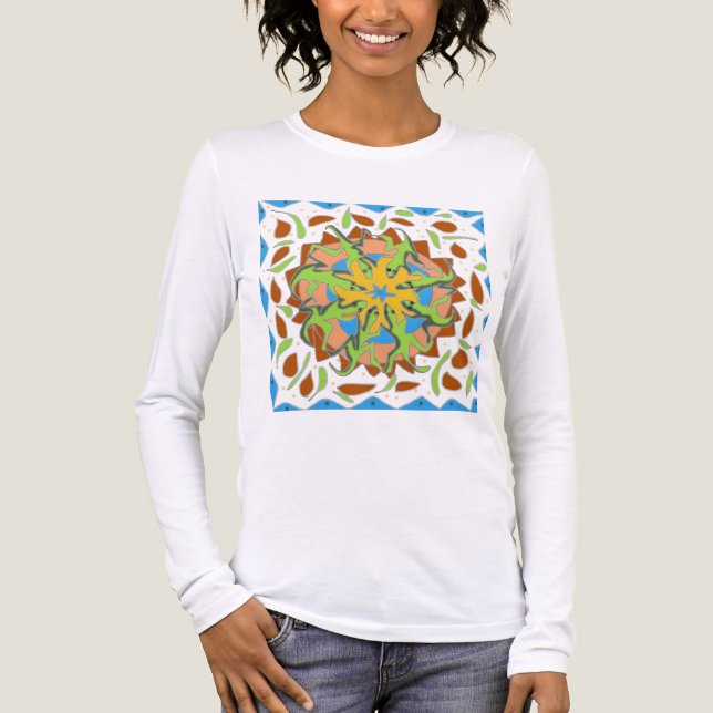 Camiseta Triblenda Mandala de Lagarto (Anverso)